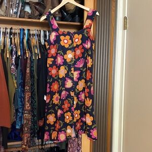 Princess Highway Dress with Pink & Orange Floral Print